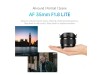 7Artisans Lite Series 35mm f1.8 AF Lens For Fuji FX 7Artisans Lite Series 35mm f1.8 AF Lens For Fuji FX